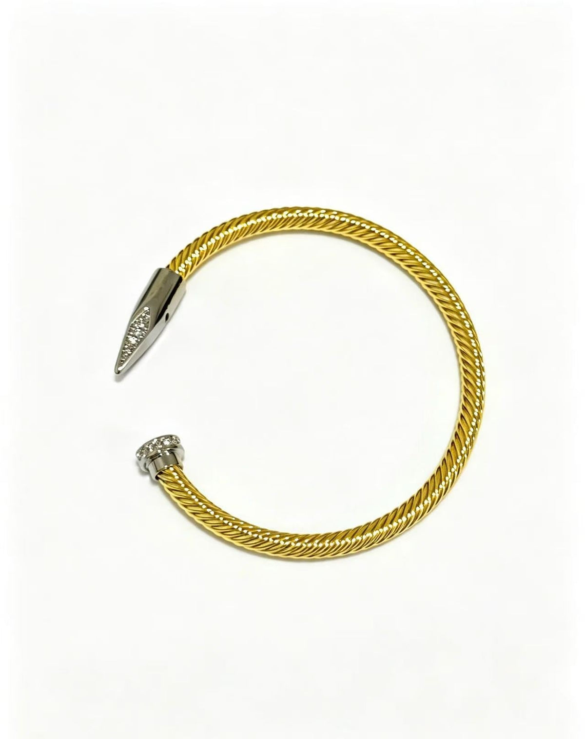 [Aura Jewels]Open threaded nail bracelet