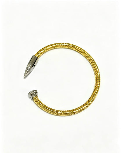 [Aura Jewels]Open threaded nail bracelet