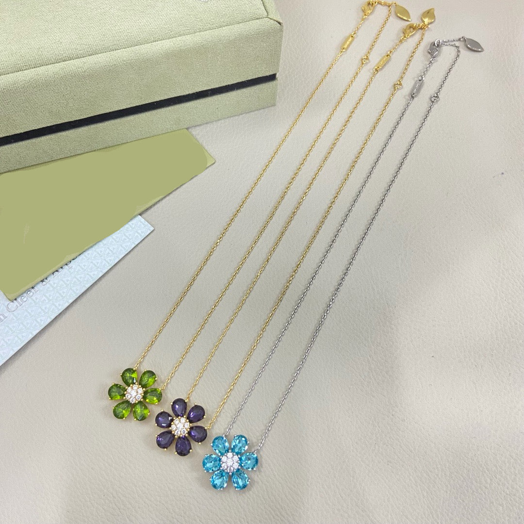[Aura Jewels] flower necklace