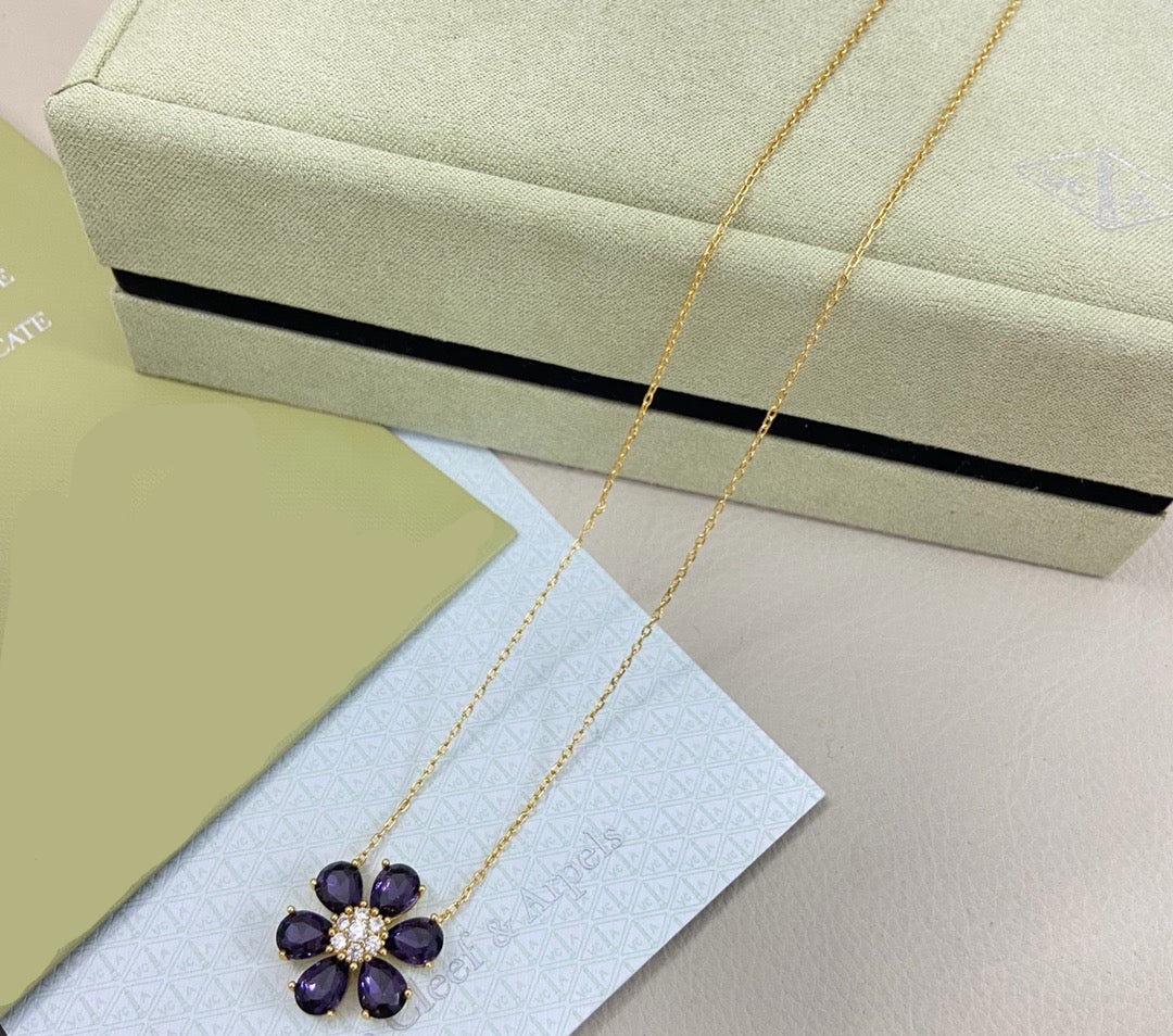 [Aura Jewels] flower necklace