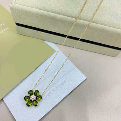 [Aura Jewels] flower necklace