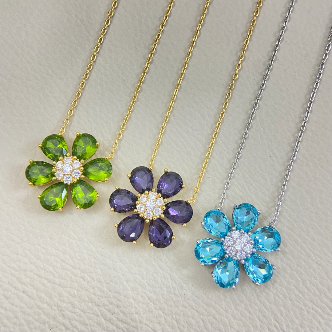 [Aura Jewels] flower necklace