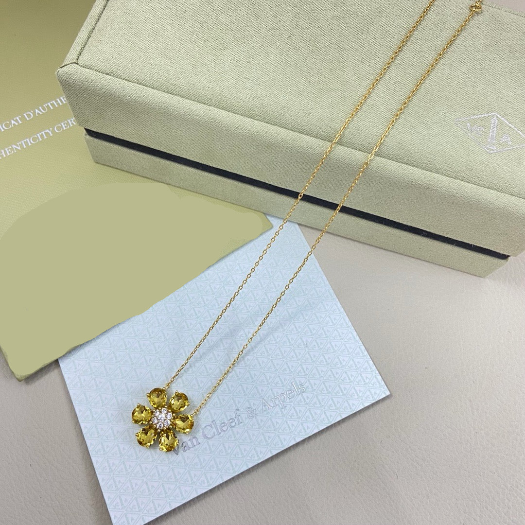 [Aura Jewels] flower necklace