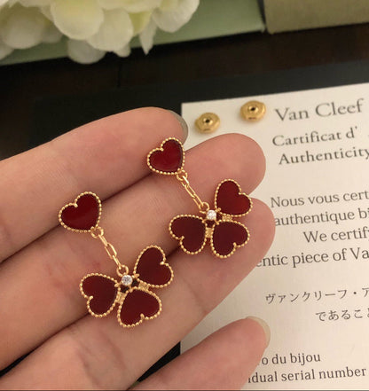 [Aura Jewels] Gold-tone Red Heart Pendant