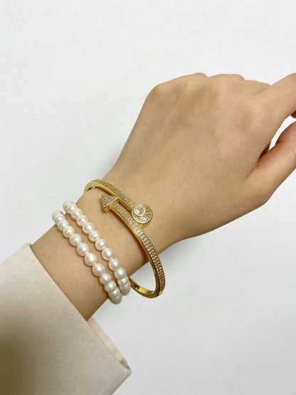[Aura Jewels] Full Diamond Bracelet