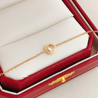 [Aura Jewels] UFO Series Single Diamond Bracelet