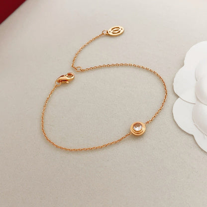 [Aura Jewels] UFO Series Single Diamond Bracelet