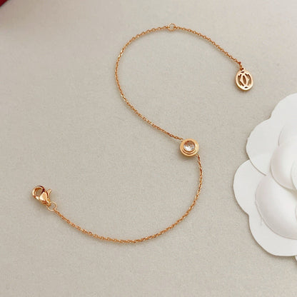 [Aura Jewels] UFO Series Single Diamond Bracelet