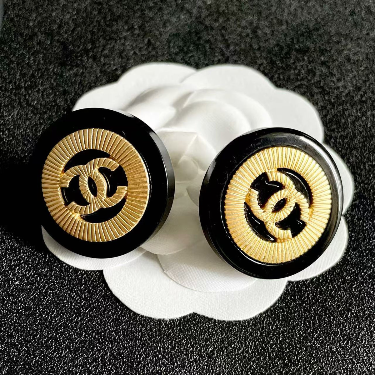 [Aura Jewels]Classic Double C Earrings