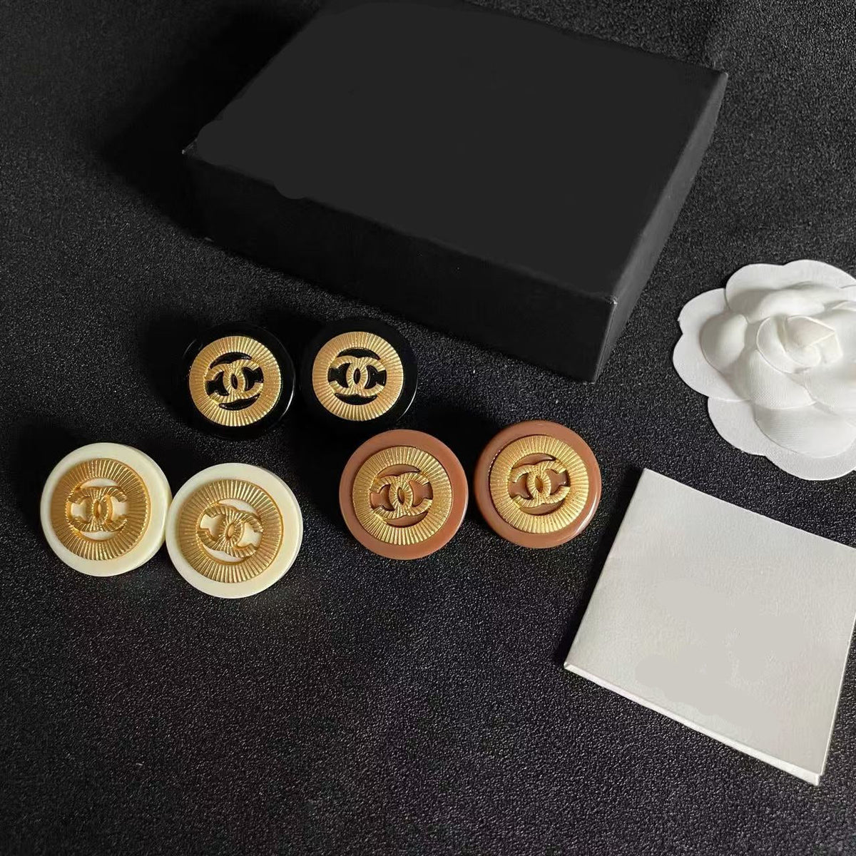 [Aura Jewels]Classic Double C Earrings