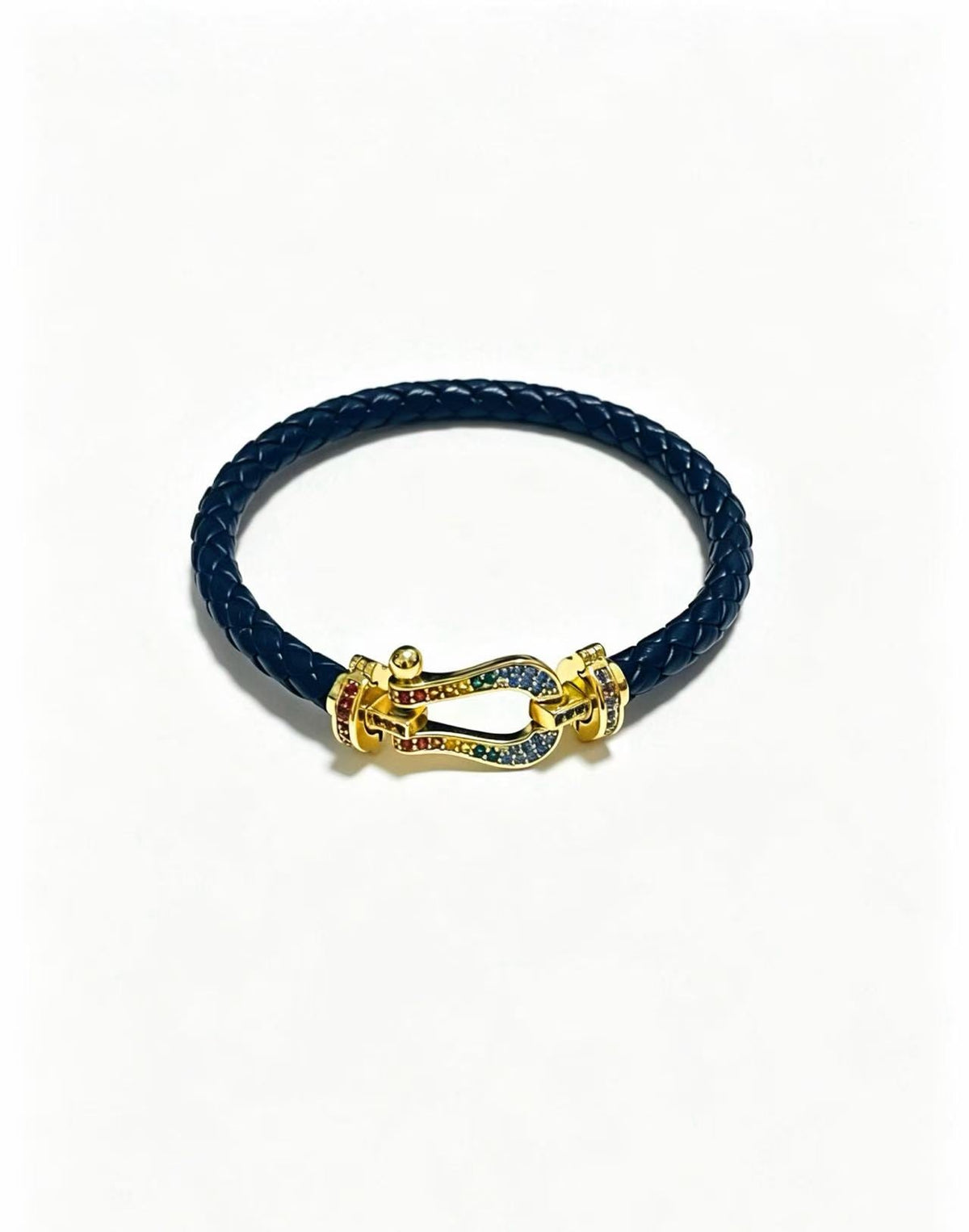 ¡®Aura Jewels2026 New Horseshoe Buckle Leather Couple Bracelet