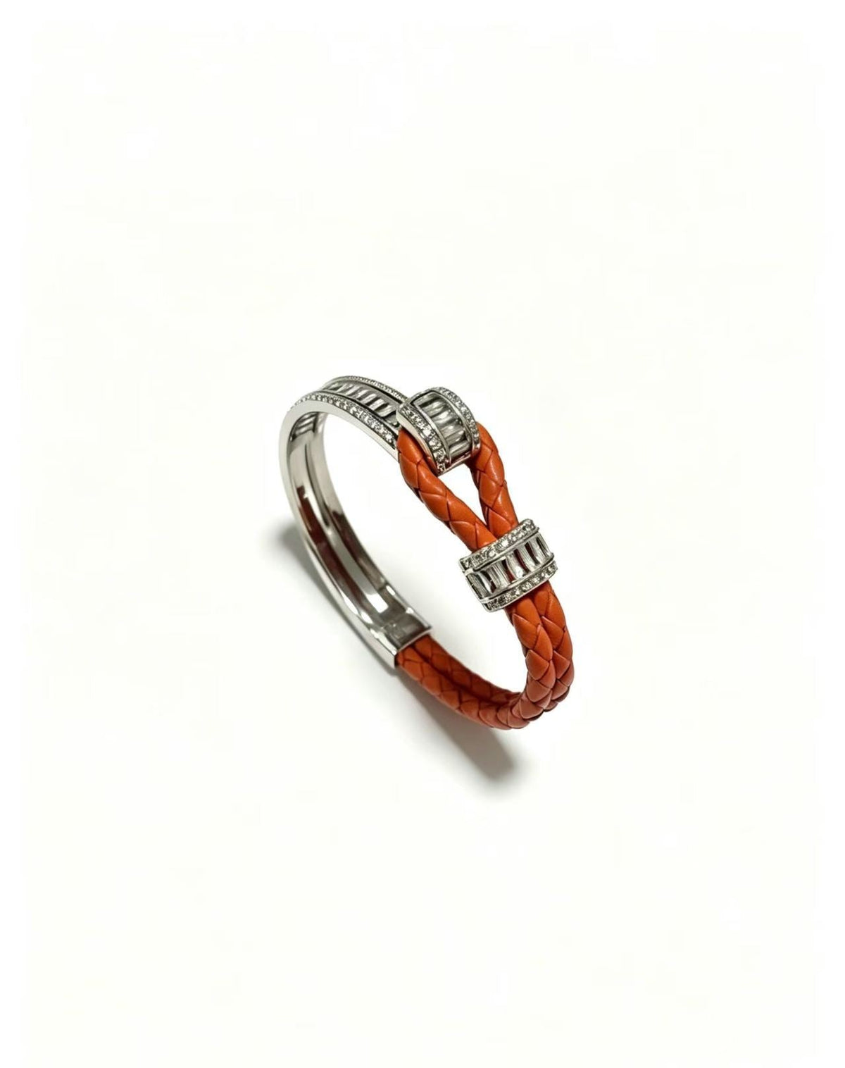 ¡®Aura Jewels2026 New Half-Diamond Horseshoe Buckle Bangle