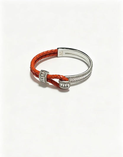 ¡®Aura Jewels2026 New Half-Diamond Horseshoe Buckle Bangle