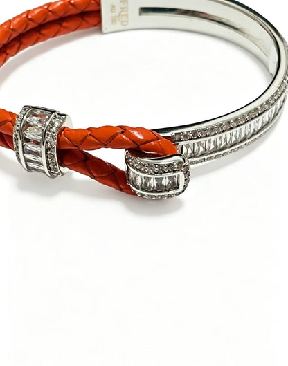 ¡®Aura Jewels2026 New Half-Diamond Horseshoe Buckle Bangle