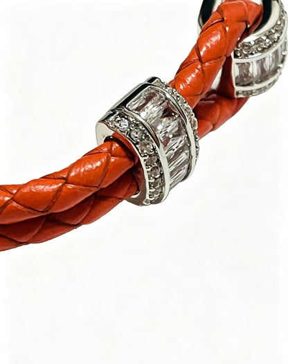 ¡®Aura Jewels2026 New Half-Diamond Horseshoe Buckle Bangle