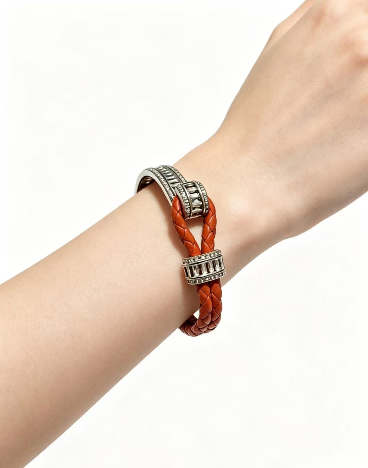 ¡®Aura Jewels2026 New Half-Diamond Horseshoe Buckle Bangle
