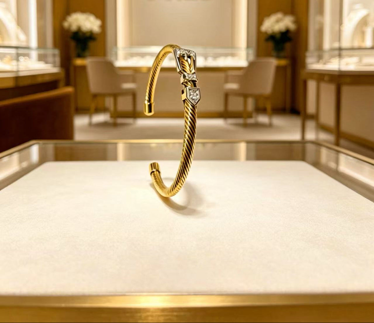 ¡®Aura Jewels26 New Open Horseshoe Bangle