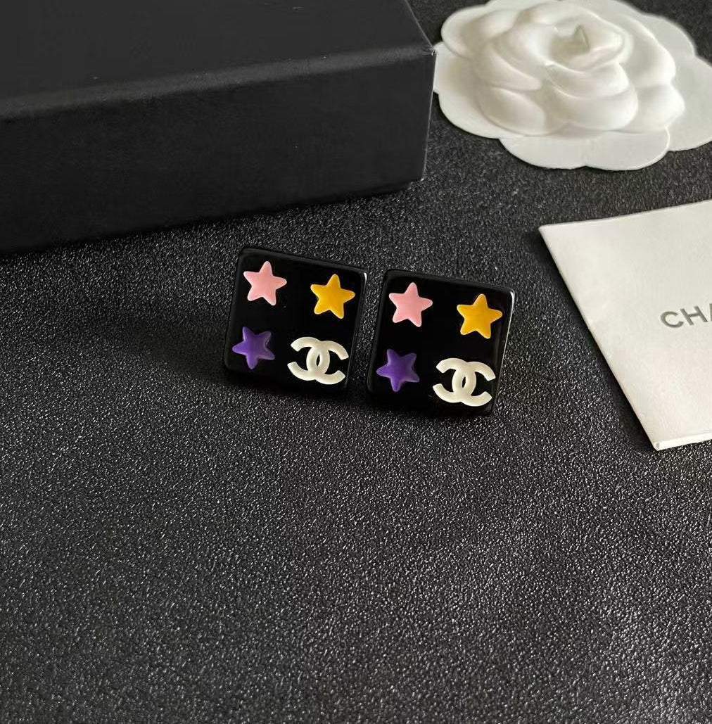 [Aura Jewels]Square Stud Earrings