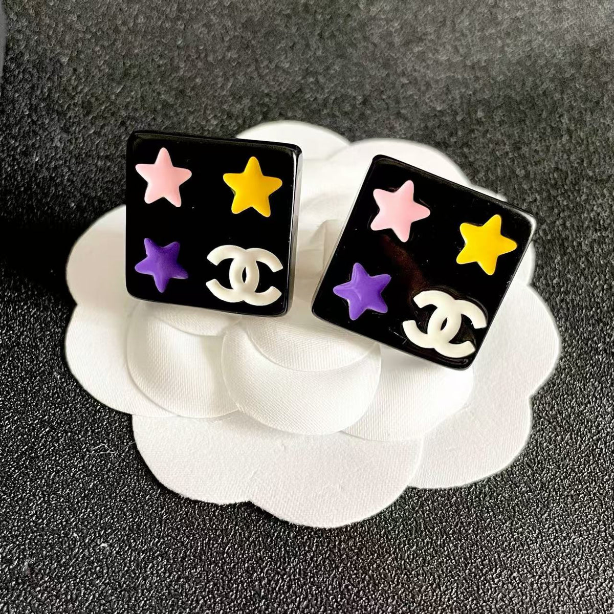 [Aura Jewels]Square Stud Earrings