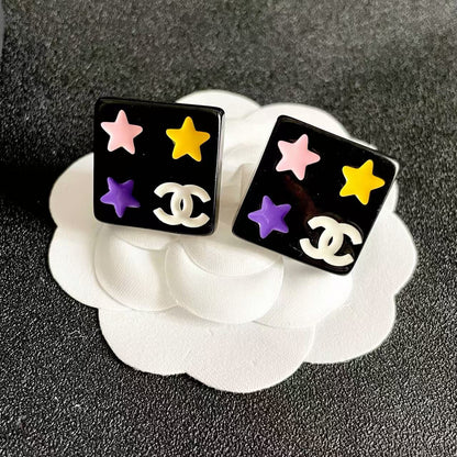 [Aura Jewels]Square Stud Earrings