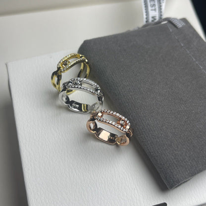 [Aura Jewels]Sliding Single Diamond Ring