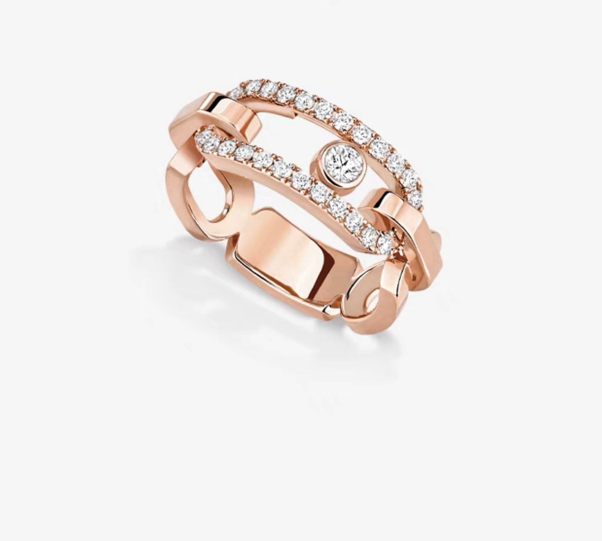[Aura Jewels]Sliding Single Diamond Ring