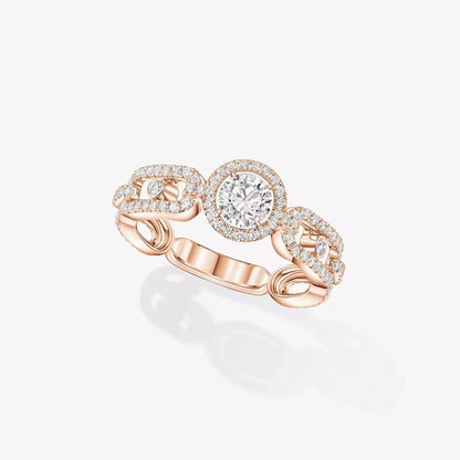 [Aura Jewels]Move Link Solitaire Ring