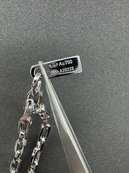 [Aura Jewels] Move Link Pave Diamond Chain Necklace