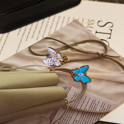 ¡®AuraJewelry¡¯Asymmetrical Butterfly Earclips