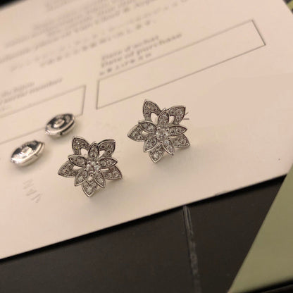 ¡®AuraJewelry¡¯Lotus Openwork Earrings（Mini）