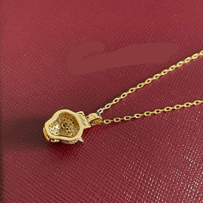 ¡®AuraJewelry¡¯Panthère de Cartier Pavé‑Diamond Necklace