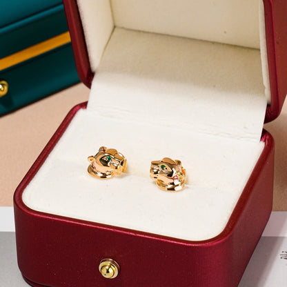 ¡®AuraJewelry¡¯Polished Panther‑Head Earrings