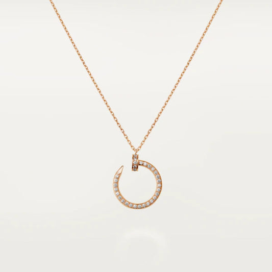 ¡®Aura Jewels¡¯JUSTE NECKLACE PINK GOLD DIAMONDS
