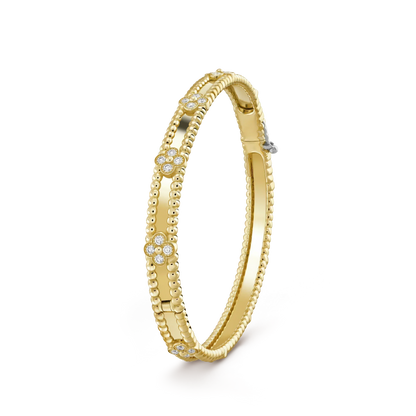 ¡®Aura Jewels¡¯CLOVER BRACELET 4MM DIAMONDS