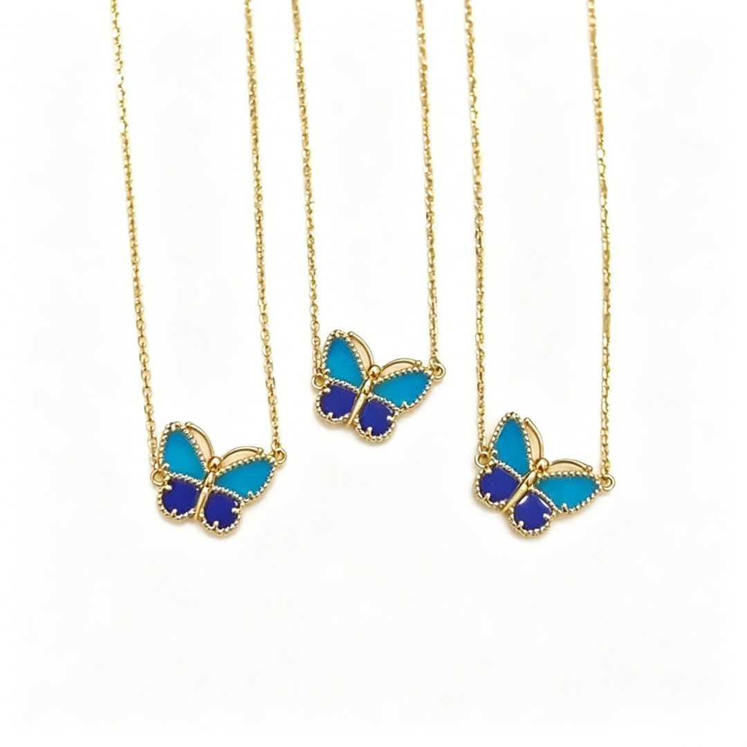 [Aura Jewels] 2026 NEW LUCKY BUTTERFLY 1 MOTIFS NECKLACE