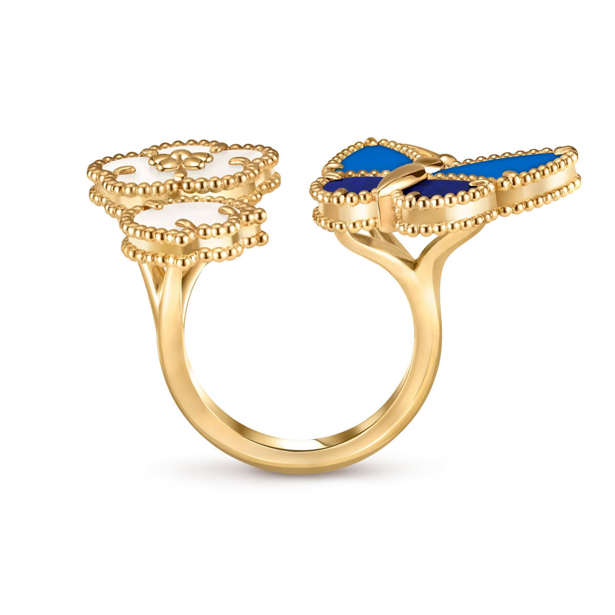 [Aura Jewels] 2026 NEW MODEL SPRING LUCKY 3 MOTIF GOLD RING