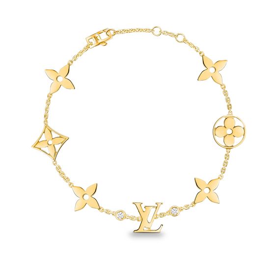 ¡®Aura Jewels¡¯STAR AND SUN 7 MOTIFS GOLD BRACELET