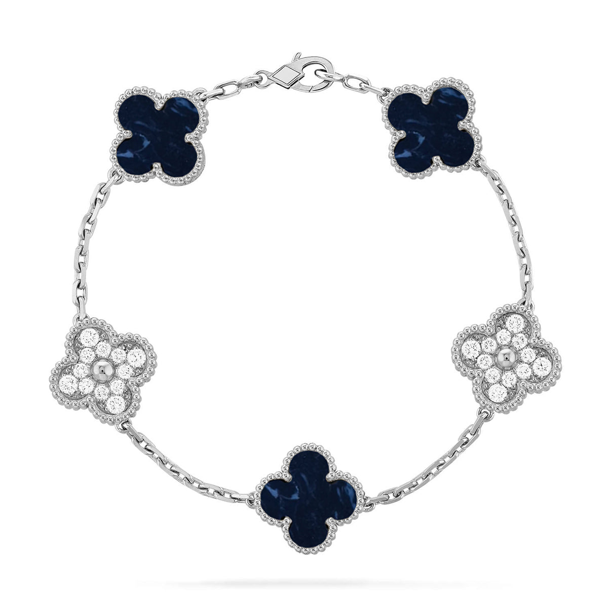 [Aura Jewels]New CLOVER 5 MOTIF PIETERSITE BRACELET COLLECTION