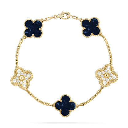 [Aura Jewels]New CLOVER 5 MOTIF PIETERSITE BRACELET COLLECTION
