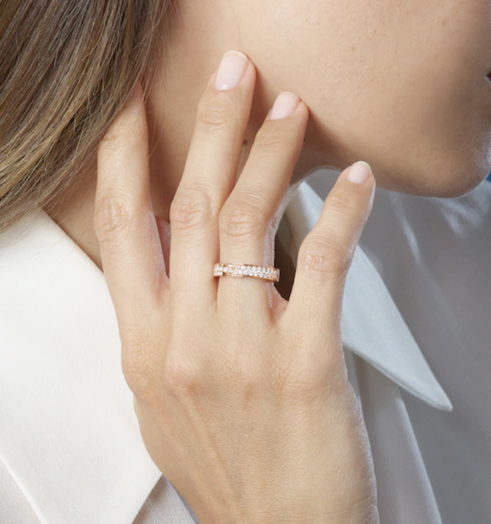 ¡®Aura Jewels¡¯ALLIANCE LIENS VIDENCE PAVED DIAMOND 4MM RING