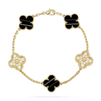 [Aura Jewels]New  CLOVER 5 MOTIF PULSAR STONE BRACELET COLLECTION