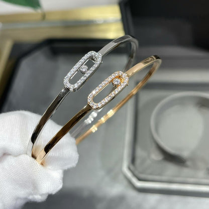 [Aura Jewels]Move Uno pavé flex bangle medium