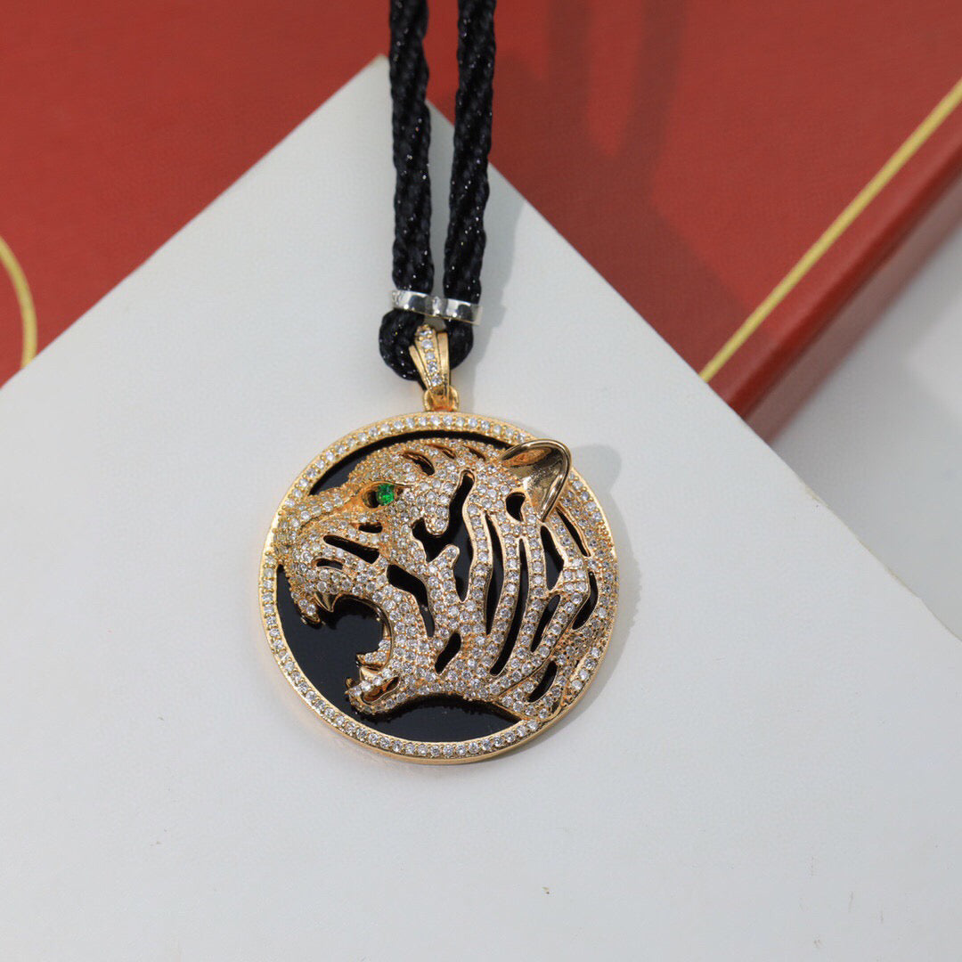 ¡®Aura Jewels¡ Openwork Tiger Cord Pendant Necklace