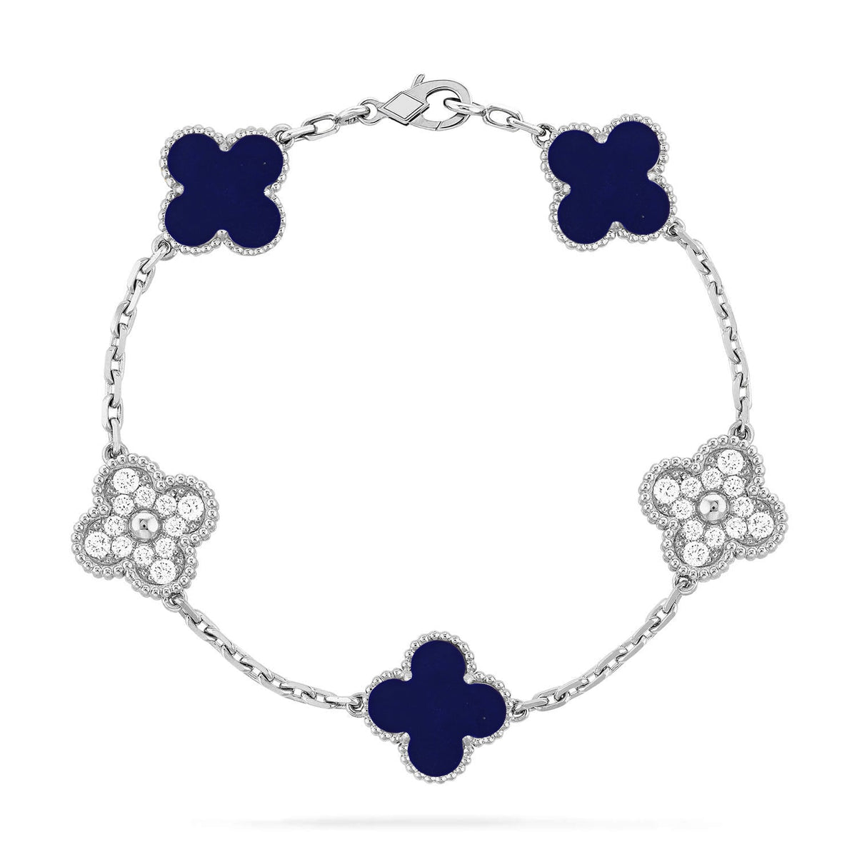 [Aura Jewels]New CLOVER 5 MOTIF LAPIS LAZULI BRACELET COLLECTION