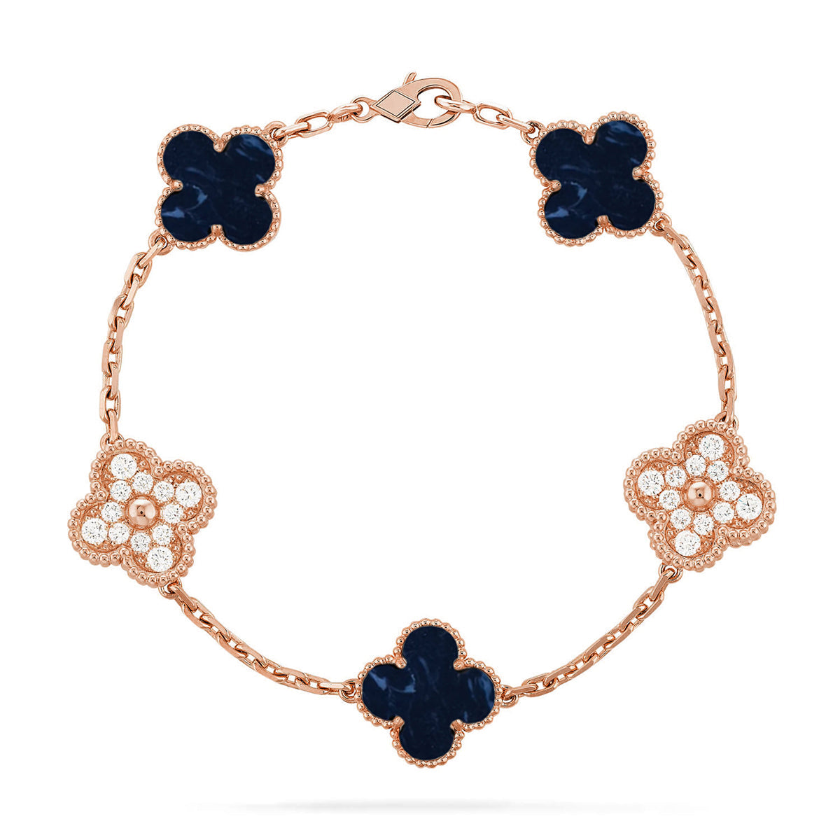 [Aura Jewels]New CLOVER 5 MOTIF PIETERSITE BRACELET COLLECTION