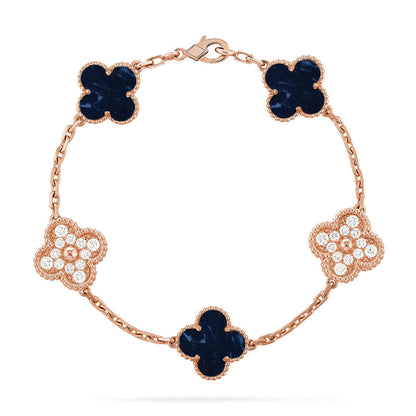 [Aura Jewels]New CLOVER 5 MOTIF PIETERSITE BRACELET COLLECTION