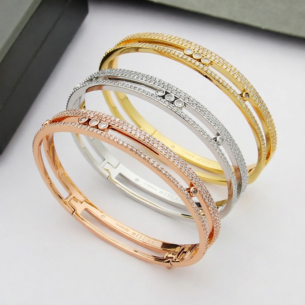 [Aura Jewels]Move Romane pavé bangle