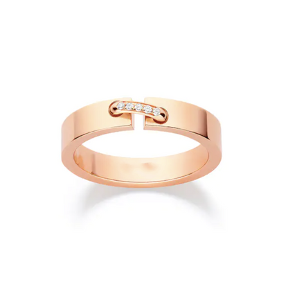 ¡®Aura Jewels¡¯ALLIANCE LIENS VIDENCE DIAMOND 4MM RING