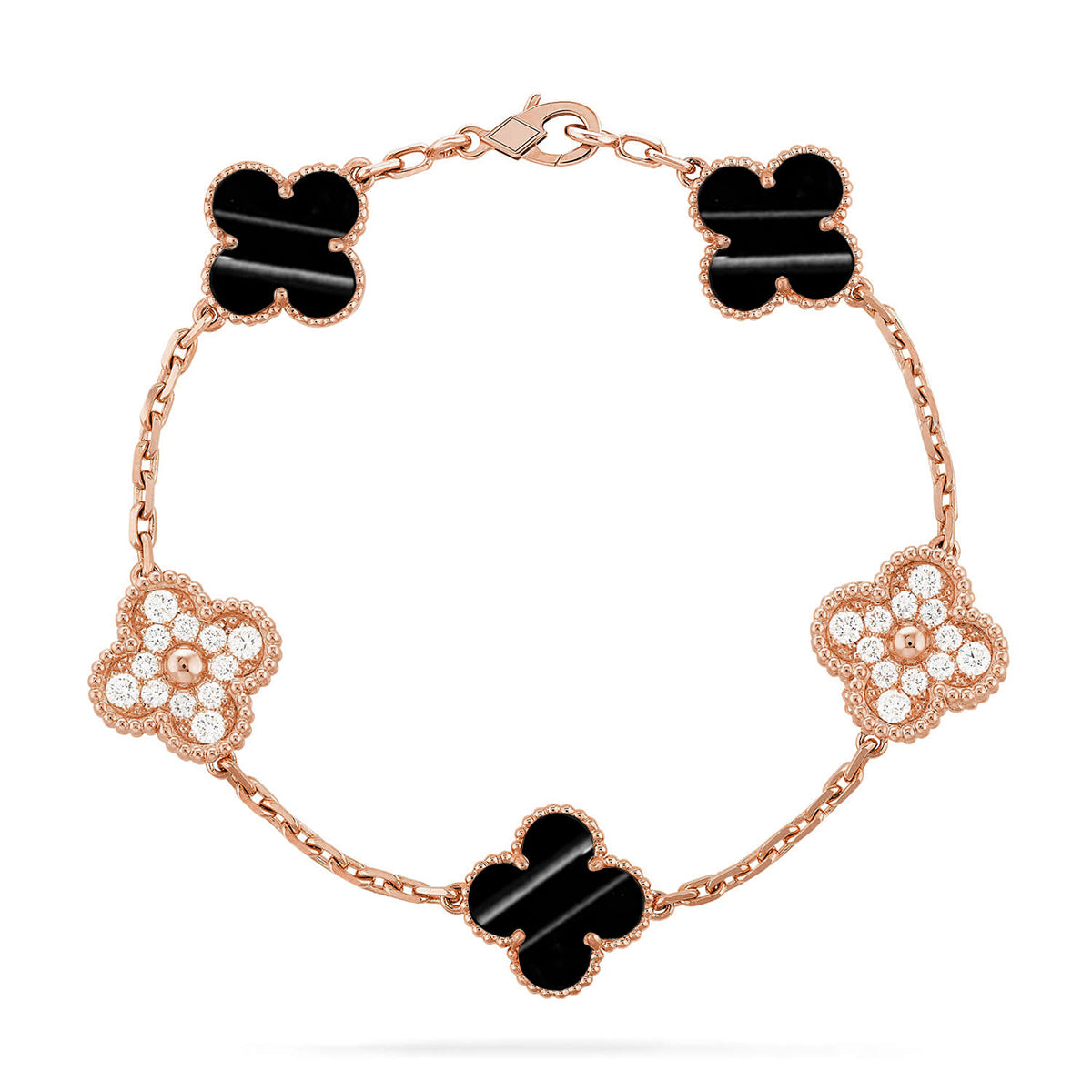 [Aura Jewels]New  CLOVER 5 MOTIF PULSAR STONE BRACELET COLLECTION