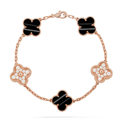 [Aura Jewels]New  CLOVER 5 MOTIF PULSAR STONE BRACELET COLLECTION